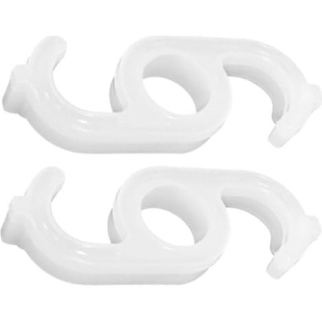 Lot de 2 clips de filtre de rechange 9980731 pour robot nettoyeur de piscine Dolphin M400 M500 Active Series Blanc (1/5)