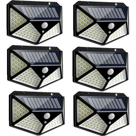 Lampe solaire 100LED IP65 étanche extérieur - 6 Pack (1/5)