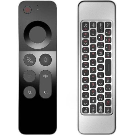 W3 2.4G télécommande de souris vocale, mini clavier télécommande sans fil Android TV box/windows/mac/linux (1/5)