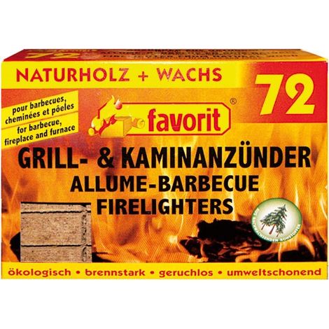 FAVORIT - Allume feu bois compresse X72 (1/5)