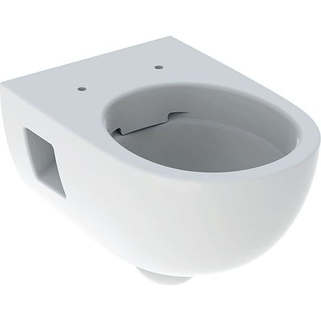 Geberit Renova Wand-WC Tiefspüler, teilgeschlossene Form, Rimfree Tiefe 53cm, Weiß (1/5)