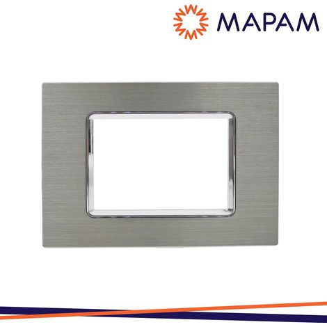 PLACCA ALLUMINIO T2-GEM M6003LL-4 3P PLATINO