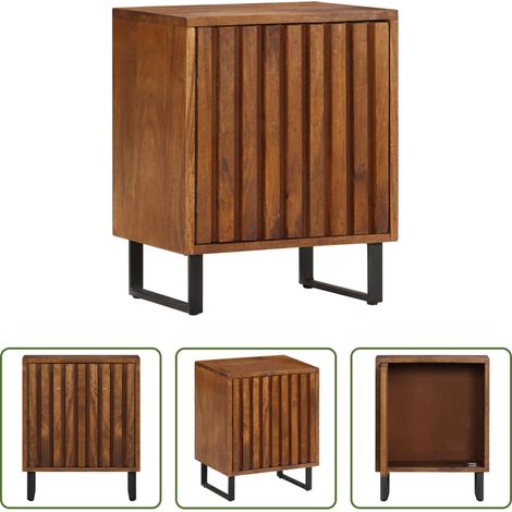 vidaXL Vintage Nachttisch - Nachttisch 40x30x50 cm Massivholz Mango (1/5)
