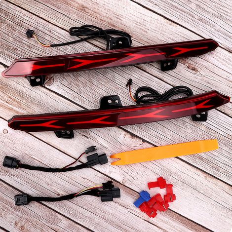 Feu Stop LED Rouge pour Honda Accord 2018-2020, Réflecteur de Pare-chocs Arrière, Feu de Freinage Lumineux, Compatible avec Feu Arrière, Kit de Remplacement (1/5)