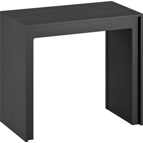 Pinocchio – Ausziehbare Konsole (42,5/302,5 x 90 cm) aus schwarz lackiertem MDF (1/3)