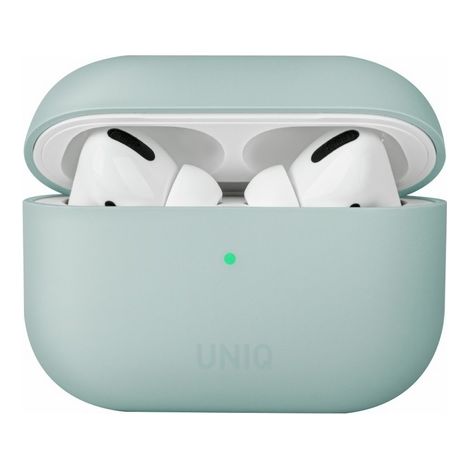 Custodia in silicone UNIQ Lino per AirPods Pro, colore verde menta. (1/5)