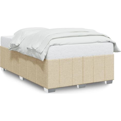 Maison Exclusive - Giroletto senza Materasso Crema 120x190cm in Tessuto (1/5)