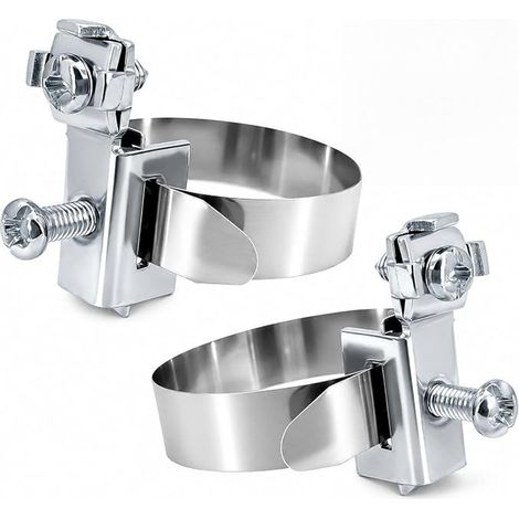 Colliers de Serrage de Mise à la Terre 8-52 mm, Collier Équipotentiel en Acier Inoxydable Galvanisé pour Fixation Câble, Tuyaux et Connexion Électrique