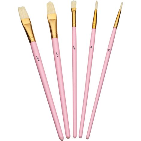 Kitchencraft - Pinceaux de décoration, blanc, 10 cm, 5 Pcs.