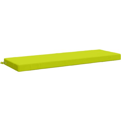 Coussin de banc SOEST 100 % polyester Vert vif. 140 x 50 x 8 cm vidaXL