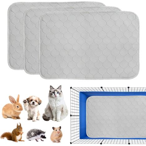 Pipipads Guinea Pig Mats 24 x 45 cm Absorbent Washable Hamster Rabbit Small Animal Accessories Set of 3 (1/5)