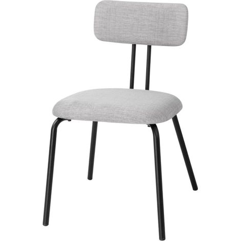 Chaises Fairfield noires et grises (lot de 2) - BOLERO (1/5)