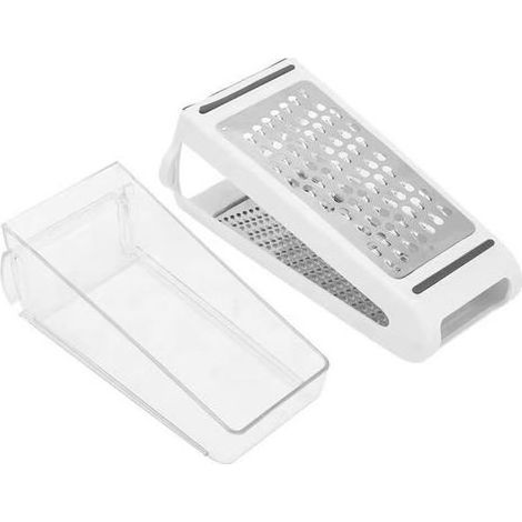 Râpe à Fromage Double Face, Râpe Alimentaire en ABS avec Récipient Amovible pour Fromage Légumes Ail Gingembre (1/5)