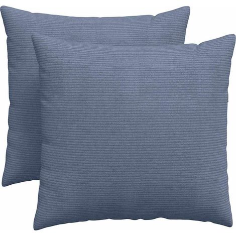 Maison Exclusive - Cojines de sofá 2 pcs Azul 50 x 50 cm Tela de
