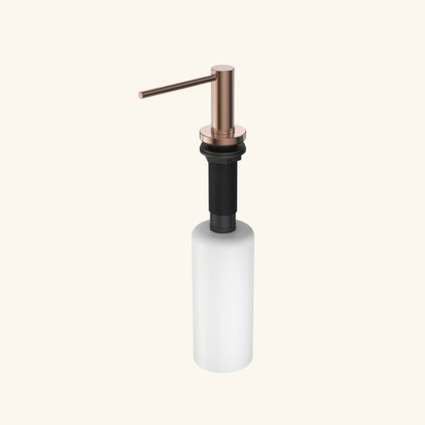 Distributeur savon cuisine encastrable inox cuivre MAYA (1/5)