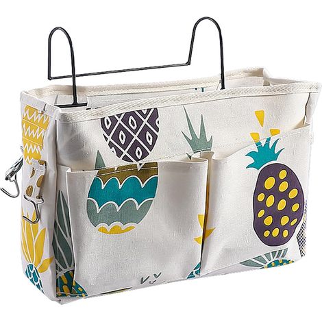 Organisateur de Chevet Suspendu Panier de Rangement Suspendu Poche de Lit Organisateur Sacs de Chevet Sac de Rangement Suspendu pour Chevet (1/5)