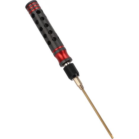 1-teiliges Reparaturset für RC-Autos, -Boote und -Flugzeuge (Sechskantschraubendreher, Bits enthalten, rot) (1/5)