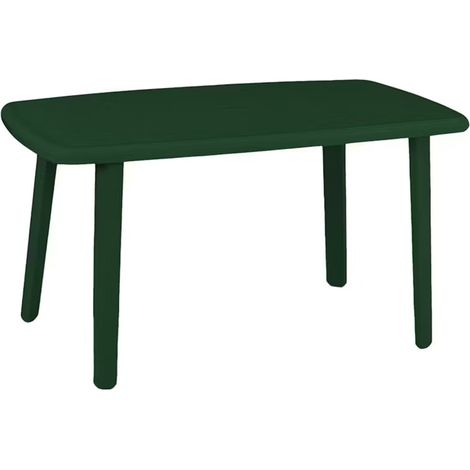 TRADE SHOP - Tavolo Verde Da Esterno 140x90cm Plastica Resistente Per Patio Giardino Terrazza 023542 - (1/3)