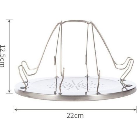 Grille-pain pliable - Unbrand - Acier inoxydable - 4 couches - Répartition uniforme de la chaleur - Support amovible (1/5)
