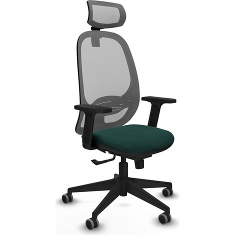Sedia da ufficio piqueras y crespo Cilanco grigio mesh pelle (1/2)