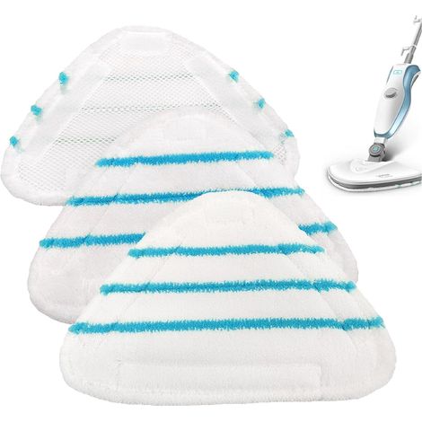 3 Pièces Housses Lingettes pour Balai Vapeur, Serpillere Balai Vapeur, Chiffons Lavables En Machine, Accessoires Nettoyeur Vapeur À Main Triangulaire, Pour Nettoyeur Vapeur Accessoires Efficaces (1/5)