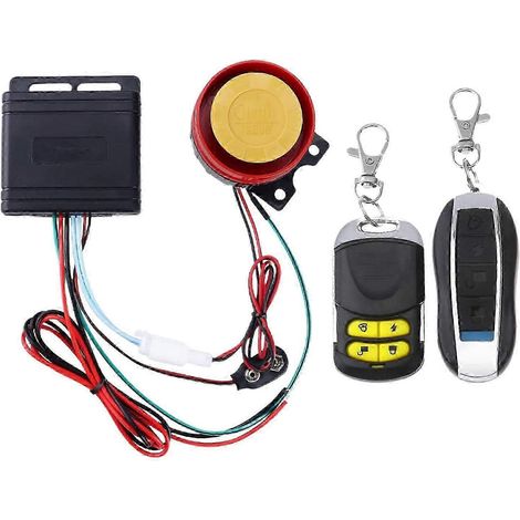 Sistema de alarma de seguridad antirrobo para coche con sirena de alta potencia de 12 V, control remoto, motocicleta y bicicleta [jkw] (1/5)