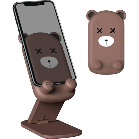 Support pour téléphone portable, entièrement pliable, support de bureau réglable compatible avec téléphones, iPad Mini, tablettes (4-10"), tous les t (1/5)