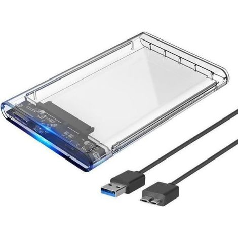 Orico USB 3.0 Boîtier Externe pour 2.5 Pouces Disque Dur SATA III II I HDD SSD 2To Max 5Gbps, sans Outil, UASP Compatible (1/3)