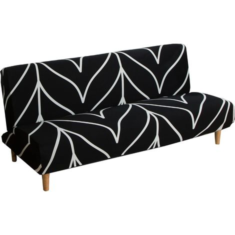Housse de Canapé Clic Clac Extensible 3 Places,Couverture de Canapé pour Banquette Clic Clac Pliant sans Accoudoirs 180-210cm (L,Couleur D) (1/5)