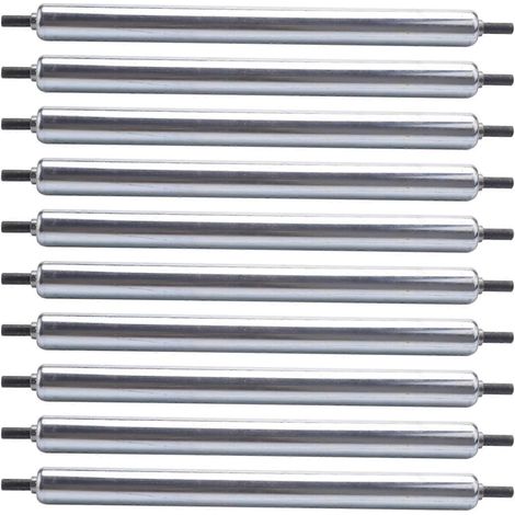 10 rouleaux de convoyeur en acier au carbone de 25 mm x 300 mm pour chaînes de montage - JBMEDIA (1/4)