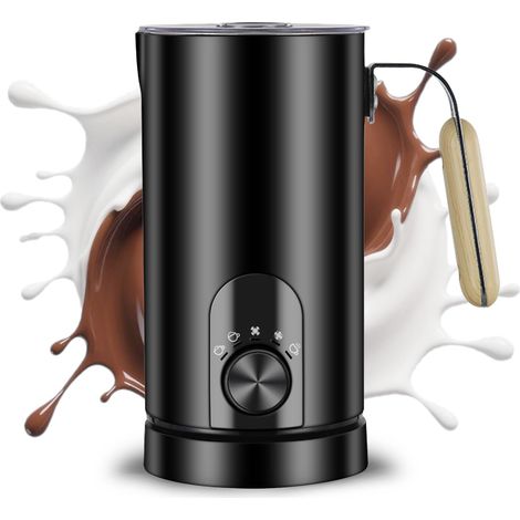 Montalatte elettrico 5 in 1 – Montalatte automatico da 350 ml di grande capacità e montalatte per latte caldo e freddo per macchine per latte, caffè, cioccolata calda