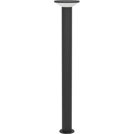 Esterno Lampade Da Terra Moderno Rigosa Acciaio Nero Led 10W 1100Lm Ip44 Big
