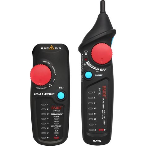 Testeur de câble réseau FWT82 Tracker de Fil de câble de câble de réseau Double Mode Rj45 rj11 Toner Toner Ethernet LAN Tracer Analyzer Détecteur Line Finder pour téléphone, Ethernet, vidéo (1/5)