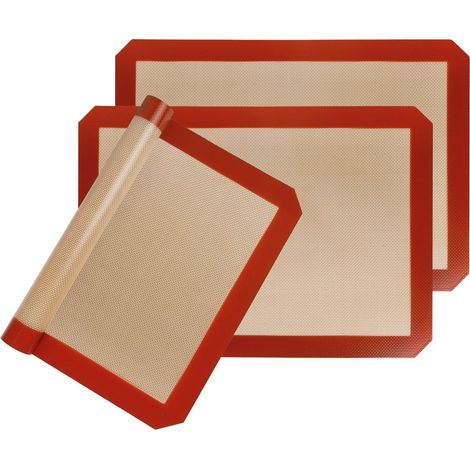 Tapis De Cuisson En Silicone - Antiadhésif Réutilisable - Pour Four Et Plan De Travail - 40 X 30 Cm - 1 Pièce (1/5)