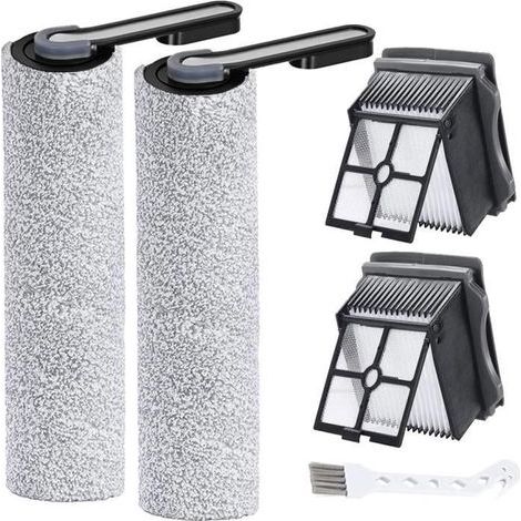 Rouleau de brosse et filtres pour Tineco Floor One S5 / S5 Pro/ S5 PRO 2, 2 rouleaux + 2 filtre HEPA + 1 brosse de nettoyage (1/4)