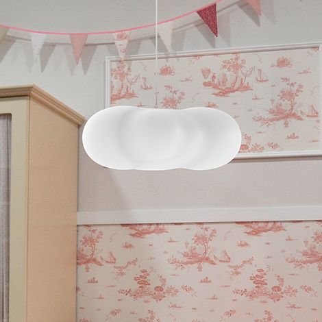 CLAUDY Lámpara colgante de 50 cm para interiores y exteriores. Bombilla no incluida. Fabricado en España (1/4)