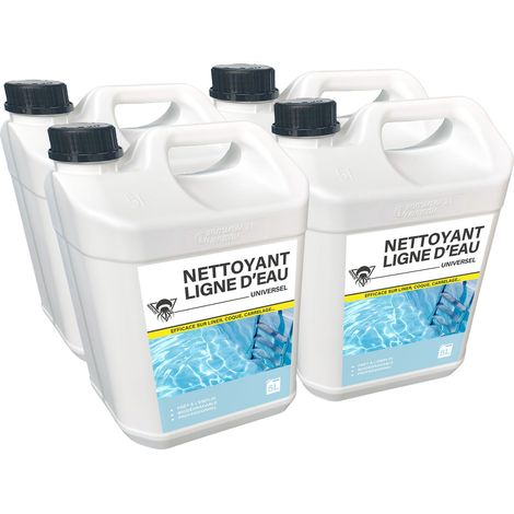Méduze - 4 nettoyants pour ligne d’eau 5L - Universel - Biodégradable - Professionnel (1/5)
