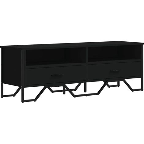Mobile TV multimediale scaffale per televisione televisore buffet sala da pranzo soggiorno camera da letto 122 x 34 x 41 cm multistrato nero 020025881