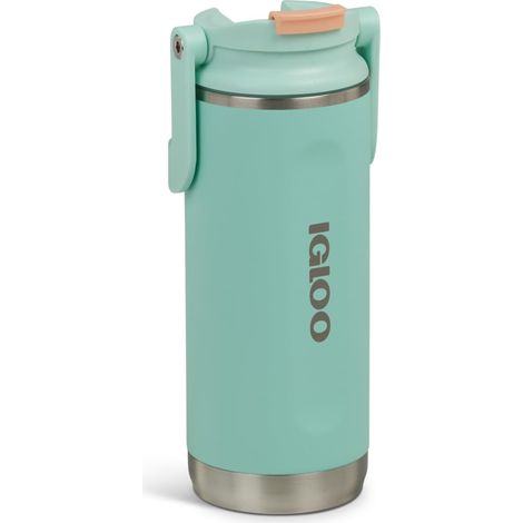 IGLOO Tumbler 16 Borraccia Termica in Acciaio 450 ml – Bottiglia a prova di perdite per sport & outdoor – Doppia parete mantiene caldo o freddo – Tumbler resistente per ogni giorno (1/5)