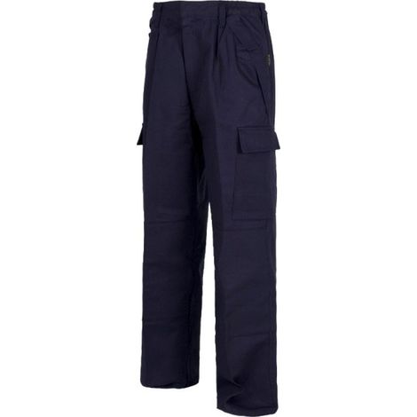 Pantalón ignífugo de algodón con refuerzo en rodillas WORKTEAM B1490