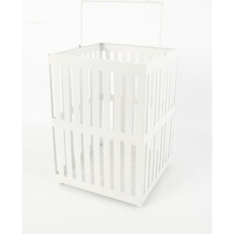 TrendLine Deko-Laterne Metall 26 x 18 cm weiß Laterne
