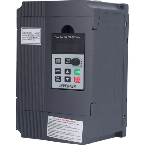 GARRYFIZH AT1-2200S Convertisseur de Fréquence VFD 2.2kW, Entrée DC220V, Sortie Triphasé 220V, Régulateur de Vitesse Universel VFD, pour Moteur, Machine CNC, Ventilateur (1/5)