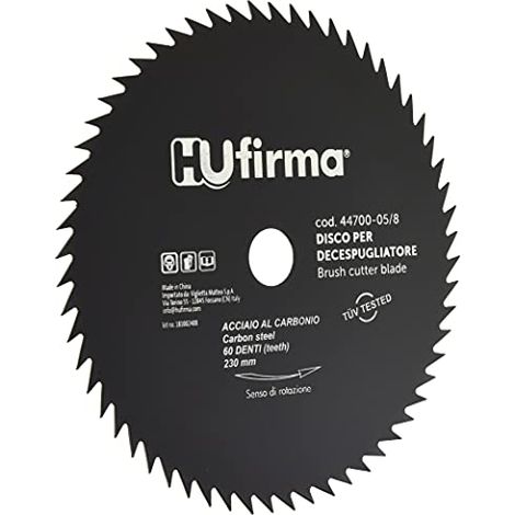Disco lama per decespugliatore tagliaerba Vigor 60 denti mm. 230 in acciaio (1/4)