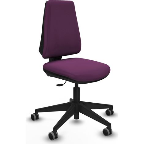 Elche CP similpiel morado base piramidal ruedas engomadas 65mm (1/5)