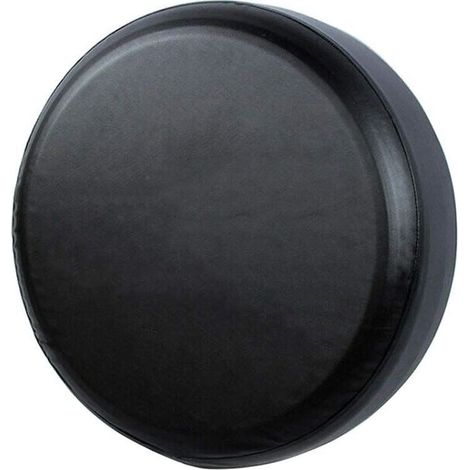 Noir 13" Pouces Housse de Pneu de Secours Couverture Roue pour Diamètre (55cm-58cm/22-23") Protection Antipoussière Imperméable Voiture (1/5)