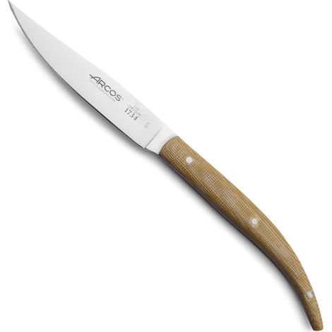 Coltello da taglio fisso in acciaio inox Nitrum Arcos 373728, mango Micarta e 11 cm lama in scatola (1/5)