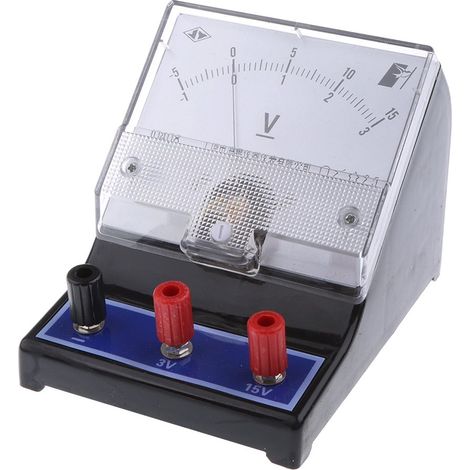 Analoges Panel-Voltmeter – 2 Stück – Präzise Skala – Gleichspannungsmessung – Für Elektronik und Armaturenbretter – Formate: 1–0–3 V und 5–0–15 V (1/5)