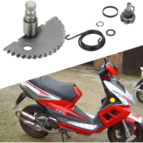 Pignon de vilebrequin en aluminium, ensemble d'arbres de kick et pignon fou pour scooter GY6 50CC 80CC 139QMB (1/5)