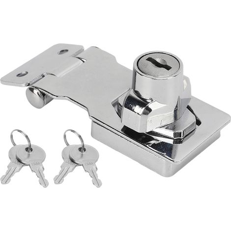 2 Crémones en Alliage de Zinc avec Poignée Rotative pour Tiroirs, Boîtes aux Lettres et Portes de Placard - Lot de 2 (1/5)