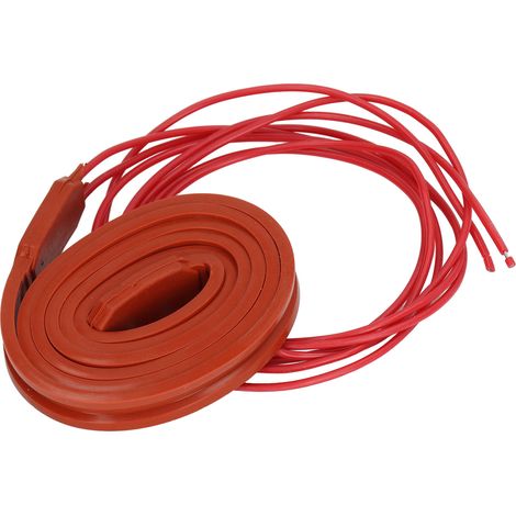 Bande chauffante en silicone étanche flexible isolation douce 40W 24V pour tuyau à huile 15x1000mm (1/5)